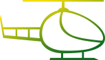 Green png image of a helicopter with transparent background