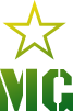 Light green star above the word mg